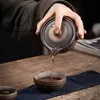 Teetassen Retro Keramik Teegeschirr Anzug Stoare Ofenwechsel Teekanne Chinesische Zeremonie Reise Tragbares Set 1 Kanne und 2 231214