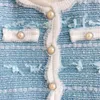 Giubbotti 2023 Set di vestiti per ragazza Set di vestiti superiori e inferiori per bambini 2 pezzi Pantaloni per bambini in denim blu principessa Capispalla per neonati