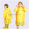 Raincoats Enfants Raincoat enfants mignon capa de chuva infantil imperméable enfant rainat manteau er Poncho Vainwear avec un sac à école 210320 D DH6R2