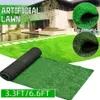 Artificial Grass Turf Carpet Artificiellt gräs utomhus matta syntetiskt falska faux trädgård gräsmatta landskap simulering växt dekor1251t