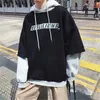 Sudaderas con capucha para hombre, sudadera fresca de Hip Hop, jersey para niños, sudadera con capucha de invierno, informal, manga larga, negro, Harajuku, Tops de calle alta, ropa de calle para hombre