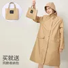 Vrouwen Regenjas Lange Regenkleding Mannen Regenjas Ondoordringbare Poncho Japan Waterdichte Cape Cover Capuchon Universele 231225