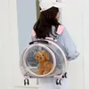 Cat Carriers Pet Luggage Clear Pull Rod Trolley Box Bag Portable Dog Transport Large Capacity Backpack Accessories