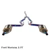 For Ford Mustang 2.3T Car Accessories Cat-back System Exhaust Pipe Muffler Tip Mid Tailpipe Titanium Alloy Catback