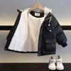 Boys Boys 2023 Autumn Winter Plush Cotton Jacket Winter Winter Cothing S Clothing 231213