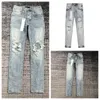Designer Jeans Mens Denim Embroidery Pants Fashion Holes Trouser US Size 30-38 Hip Hop Distressed Zipper trousers For Male 2023 Top Sell