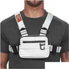 Borse da esterno Chest Rig Borsa da corsa Uomo Streetwear Hip Hop Marsupio Moda Sport all'aria aperta Palestra Allenamento Accessori fitness Tattico V Dhzqh