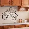 Adesivi da parete da cucina decalcomanie murali in vinile per cucina citazione inglese decorazioni per la casa arte adesivi decorativi in ​​PVC sala da pranzo per bar PVC