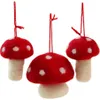 Arbre de noël suspendu en coton, champignon rouge doux, ornement de noël, décoration de fête pour la maison et le bureau, décoration de porte murale mignonne 337Y