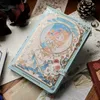 Notepads Retro Gothic Notebook Colorful Inner Pages Diary Exquisite Ledger Book For Girls Simple Ins Style Writing Supplies 231213