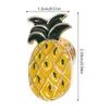 Broszki 5pcs Piękny oryginalność moda owoce broszka letni styl mały świeży olej ananas losowy plecak