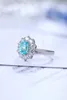 Anéis de casamento Vintage 925 Prata 138 Paraiba Lab Grown Gemstone Senhoras Moda Jóias Atacado Mulheres Personalizadas 231212