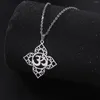 Catene LIKGREAT OM Simbolo Buddismo Collana Fiore di Loto Acciaio inossidabile Donna Mala Yoga Chakra Ciondolo Gioielli buddisti Regalo