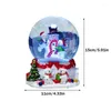 Party Decoration Christmas Snowman Crystal Ball Snowing Music Box Home Decor Accessories Ornaments Desk