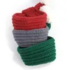 Dog Apparel Christmas Scarf Red Cat Cute Knitted Autumn Winter To Keep Warm Supplies Accessories For Small Dogs Party
