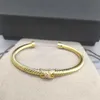 Gold Armband Designer Bangles for Women Cuff Mens Alloy Armband Copper Pulsera Pulseras Plated Love Gold Silver smycken Diamond Armband Mother Gift With Box