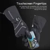 Rękawiczki narciarskie podgrzewane rękawiczki zasilane baterią Wodoodporne rękawiczki grzewcze Wodoodporne rękawiczki cieplne ciepłe rękawiczki narciarskie do wspinaczki na nartach snowboardingl23118
