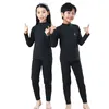 Clothing Sets Autumn Winter Thermal Underwear Suit Girls Boys Pajama Baby No Trace Warm Sleepwear Candy Colors Kids Clothes 231214