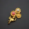 Brooches Light Luxury Fashion Vintage Sunflower Brooch For Women Jewelry Accessories