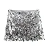 Abbigliamento etnico TRAF Gonna donna con paillettes Glitter a vita alta Mini donna Gonne corte natalizie lucide per streetwear Y2K Ragazze 231213