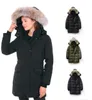 Piumino da donna di design Piumino invernale canadese Piumino con cappuccio staccabile caldo addensato Cappotto rosso di alta qualità XS-2XL