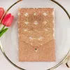 10x ouro rosa prata glitter oco cartão de diamante corte a laser cartões de convite de casamento cartões de bolso convite para festa de aniversário278c