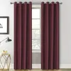 Curtain MAKEHOM 100% Blackout Curtains for Bedroom living room Solid Color Linen Thermal Insulated Modern Curtains for Kitchen Drapes 231213