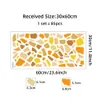 Yellow Color Terrazzo Pattern Wall Stickers Irregular Shape White-Background Wall Decal for Living Room Window Glass Bedroom DIY