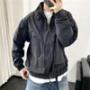 Giacche da uomo Autunno Colletto alla coreana giacca da lavoro antivento gioventù bella giacca da strada casual allentata giacca da uomo top 231214
