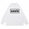 Oasis Band T-shirt à manches longues Rock American Retro Street Loose High Street Heavyweight Vintage Base