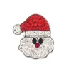 Charms 12Pcslot S Santa Claus Christmas Rhinestone Diy 18Mm Snap Button Fit Metal Charm Bracelet Jewelry4702641 Drop Delivery Jewelry Dhwvn