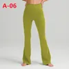 Pantalon évasé taille haute pour femmes, pantalon de Yoga fin, sensation nue, élastique, entraînement, gymnastique, course à pied