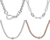 Оригинальные массивные бусины с бесконечным узлом, скользящая цепочка, ожерелье для моды, стерлинговое серебро 925 пробы, подвеска, ювелирные изделия своими руками Q05313451529