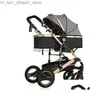 Strollers# Strollers# Baby Carriage High Landscape Can Sit And Fold Two-Way Four-Wheel Absorber Winter Trolley Stroller 3 In 1 Drop Delivery Baby Dhfe8 Q231215