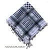 Lenços árabe turbante muçulmano keffiyeh cachecol hijab shemagh deserto moda estilo militar para cabeça pescoço branco w