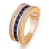 Trauringe, trendiger echter Diamant-Saphir-Ring für Damen, 18 Karat Gold, Bague oder Jaune, für Schmuck, Anillos Herren, Edelstein, Anel-Schmuck, Goldringe, Box 231214