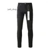 Purple Jeans Men's Jeans 2023 Purple Brand Solid Streetwear Fashion Black Denim Slim Strame Purple Jeans Designer 177