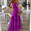 Casual Dresses Vintage Ethnic Print Long Dress Women Sexy Sleeveless Sling Backless Boho Robe Summer Beach Sundress Higt Waist Party