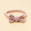 Hair Accessories Baby For Born Toddler Kids Girl Boy Hoop Cotton Headband Autumn/Winter Solid Color Large Bow