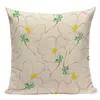 Pillow Cover 45x45 Upholstery Sofa Artistic Decorative Pillows Home Decor Floral Nordic Creative Flower Pillowcase Chair E2228