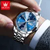 Wristwatches OLEVS Men's Watches Rhombus Mirror Fashion Original Quartz Wristwatch Large Arabic Numeral Dial Waterproof Luminous Date Week 231214