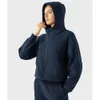 Lu Lu Coat Hoody Выровняйте женскую куртку спортивная одежда женская тренировка спортзала и упражнения с бархатной женской курткой зима на открытом воздухе спортивная куртка бега