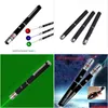 Flashlights Torches Flashlights Torches Portable 5Mw 630Nm Red Laser 405 Uv Pen Pointer 3 Colors Band Powerf Military Light Profession Dhxfv