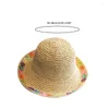 Berets Straw Beach Hats Wide Brim Summer For Sun Women Uv Protection Folda