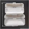 Disposable Plastic Tableware Dog Packing Box Commercial Disposable Plastic American Takeout Custom Hamburger Cake Shop Rice Degradatio Dhsvy