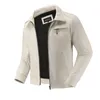 Chaqueta de esmoquin blanca de piel de vaca de capa superior sintética de cuero para hombre abrigo informal de motocicleta ajustado corto tendencia 231214