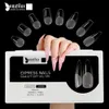 Faux ongles Beautilux Express Nails 552 pièces/boîte ovale Stiletto amande carré cercueil français faux faux Soak Off Gel ongles conseils capsule américaine 231214