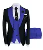 Mens Suits Blazers Solid 3 Piece Men For Wedding Party Business Formal Groom Tuxedos Två knappar Blazervestpantsslim Fit Costume Homme 231214