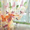 Curtain 2 X Butterfly Sheer Organza Child Window Balcony Tulle Curtains For Living Room Home Decor