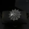 Brooches 1822 Retro Exquisite Spider Web Brooch High-End Luxury Elegant Corsage Design Sense Niche Pin Accessories Men And Women Jewelry